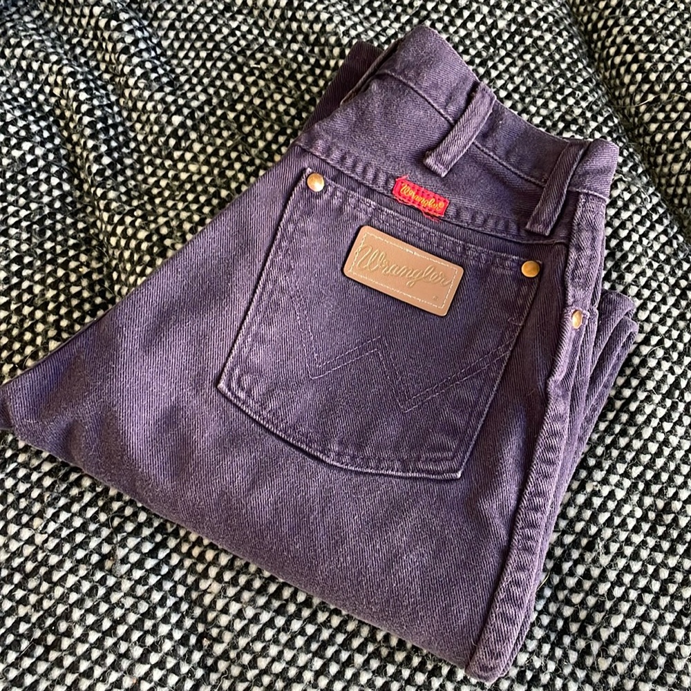 Vintage purple wranglers